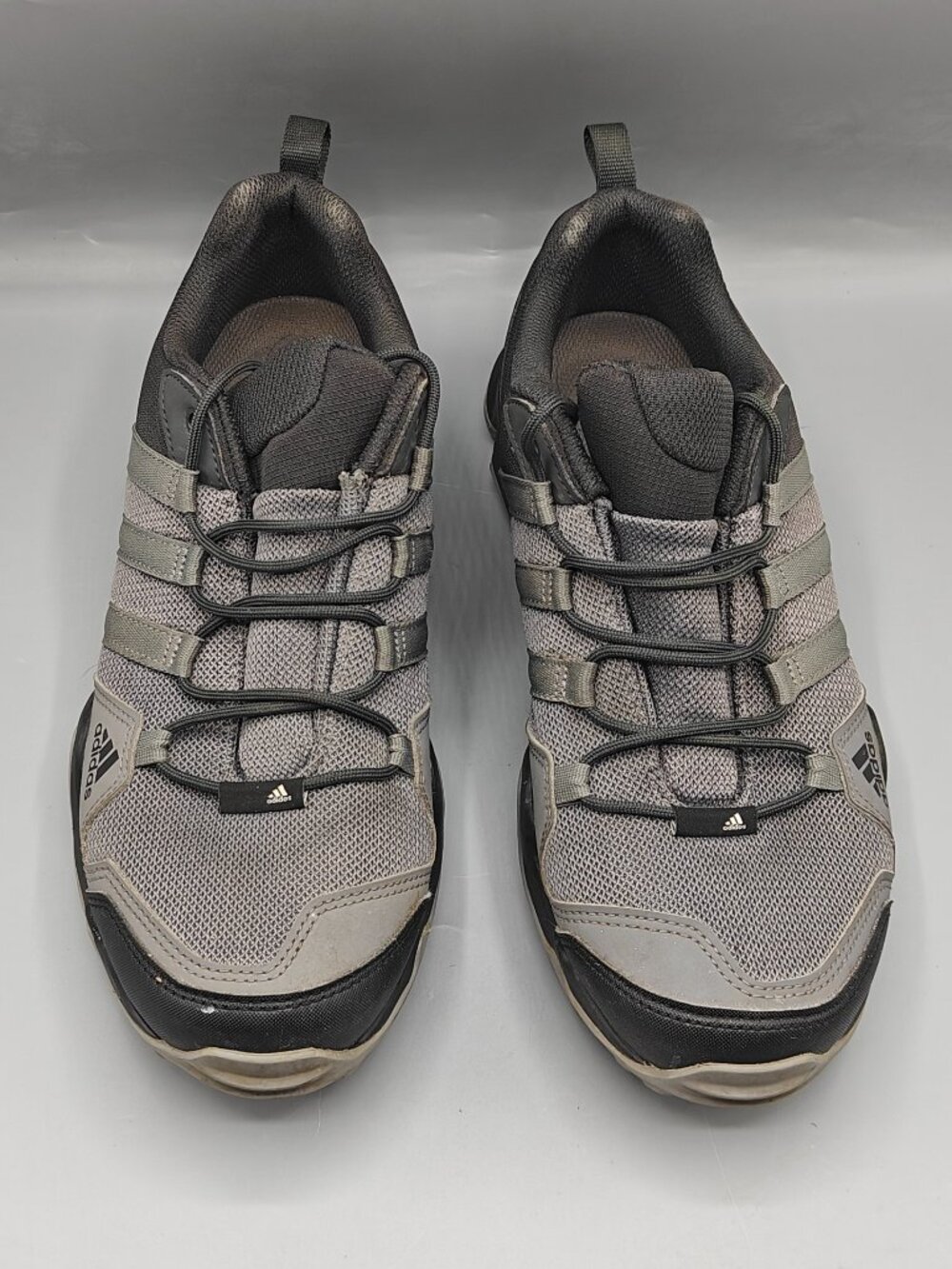 Adidas Terrex AX2R CM7728 Men's 9 Gray Black Trail Hiking Shoes Sneakers - Picture 4 of 12